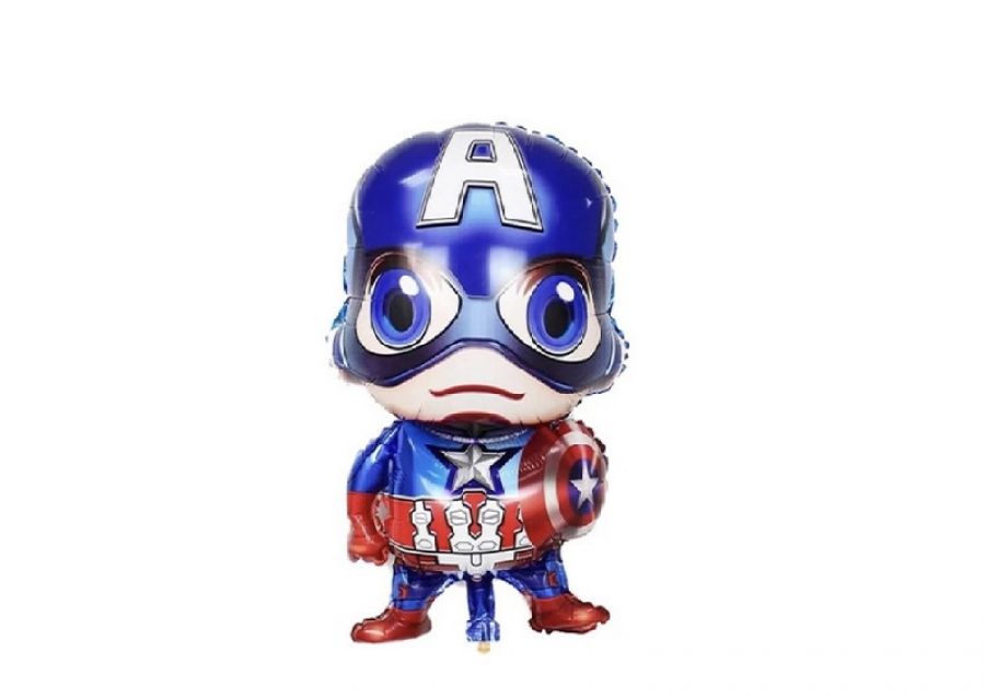 GLOBO MYLAR SILUETA CAPITAN AMERICA 40 CM (MN016) LCOST